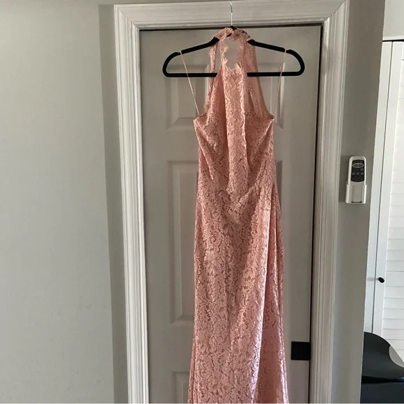 BB Dakota | Dresses | Bb Dakota Pink Eyelet Lace Halter Dress | Poshmark